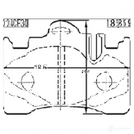 Тормозные колодки, комплект FEBEST 3I28O 8 0101ucf30f 3820768 4056111104164 - Изображение 2