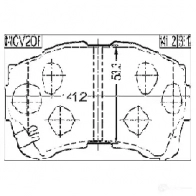 Тормозные колодки, комплект FEBEST 4ZE2 4B4 3820759 0101mcv20f 4056111090146 - Изображение 2