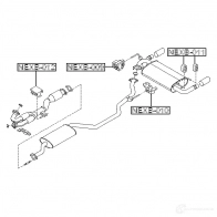 Крепление глушителя, набор FEBEST C WV79H 4056111079059 nexb012 3828447 - Изображение 2