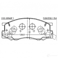 Тормозные колодки, комплект FEBEST 0101sr40f 3820767 4056111092805 SS51 RC7 - Изображение 2