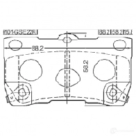 Тормозные колодки, комплект FEBEST 3820750 4056111104232 0101gse22r KXOV P71 - Изображение 2
