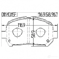 Тормозные колодки, комплект FEBEST 0101mcu15f GSGFF 4 3820758 4056111090245 - Изображение 2