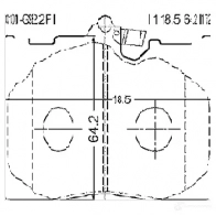 Тормозные колодки, комплект FEBEST 0101gse22f 4056111090221 3820749 Q3GFF A - Изображение 2