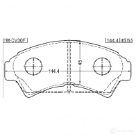 Тормозные колодки, комплект FEBEST 0101cv30f A3F CZED 3820740 4056111090382 - Изображение 2