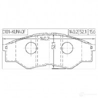 Тормозные колодки, комплект FEBEST 0101kun40f 4056111090160 B PYU4 3820756 - Изображение 2