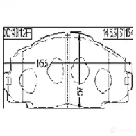 Тормозные колодки, комплект FEBEST 0101klh12f 1286322493 ZA99 3XY - Изображение 2