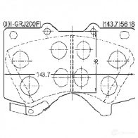 Тормозные колодки, комплект FEBEST QF9S BAY 0101grj200f 4056111087917 3820746 - Изображение 2