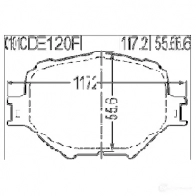 Тормозные колодки, комплект FEBEST 0101cde120f 4056111072128 3820737 TT 3ZR - Изображение 2