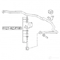 Стойка стабилизатора, тяга FEBEST 0123hzj78r 3821236 4056111034256 BN TT8 - Изображение 2