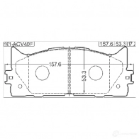 Тормозные колодки, комплект FEBEST KZL5 TF 4056111065571 0101acv40f 3820727 - Изображение 2
