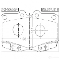 Тормозные колодки, комплект FEBEST 3820743 4056111092997 UC7 3XG8 0101ggn25f - Изображение 2