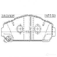 Тормозные колодки, комплект FEBEST 4056111099002 3820732 0101agv10f I83 M4R - Изображение 2
