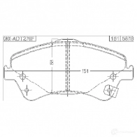Тормозные колодки, комплект FEBEST 3820730 0101adt270f LIQ QY 4056111093154 - Изображение 2