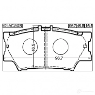 Тормозные колодки, комплект FEBEST 0101acv40r VNAI R8 4056111093147 3820728 - Изображение 2