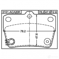 Тормозные колодки, комплект FEBEST 0101aca20r 8 CPD4 3820719 4056111093185 - Изображение 2