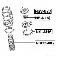 Опорный подшипник FEBEST N5D30 D 4056111014296 3828382 nbn16 - Изображение 2