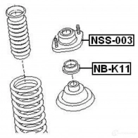 Опорный подшипник FEBEST 3828380 4056111027456 V DBUH nbk11 - Изображение 2