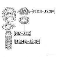Опорный подшипник FEBEST nbj32 3828379 4056111055763 NGI 44 - Изображение 2