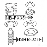 Опорный подшипник FEBEST 4056111029696 nbfx35 3828377 S COIR - Изображение 2