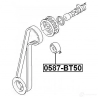 Натяжной ролик ГРМ FEBEST NOG9 STH 3823754 0587bt50 4056111067131 - Изображение 2