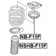 Опорный подшипник FEBEST C FD4BZ8 4056111087351 nbf15f 3828376 - Изображение 2
