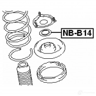 Опорный подшипник FEBEST N8 SU8 3828373 nbb14 4056111014258 - Изображение 2