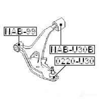 Сайлентблок FEBEST nabu30b 3828357 H7IC HH 4056111052885 - Изображение 2
