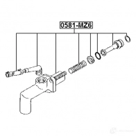 Главный цилиндр сцепления FEBEST 0581mz6 CK EK7E 4056111103600 3823728 - Изображение 2