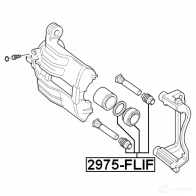 Ремкомплект суппорта FEBEST XBS8 51 4056111065823 2975flif 3825275 - Изображение 2