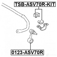 Тяга / стойка, стабилизатор FEBEST 0123-ASV70R EBR4 Q60 1440022826 - Изображение 2