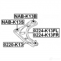 Сайлентблок FEBEST GWOX3 KV nabk13b 4056111104485 3828333 - Изображение 2
