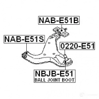 Сайлентблок FEBEST 3828321 C417 P nabe51b 4056111034935 - Изображение 2
