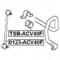 Стойка стабилизатора, тяга FEBEST W3A IB 3821217 4056111031583 0123acv40f - Изображение 2
