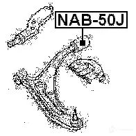 Сайлентблок FEBEST 4056111023267 3828308 nab50j YBC M8T - Изображение 2
