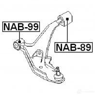 Сайлентблок FEBEST nab99 4056111011523 3828312 EWRWGO 0 - Изображение 2
