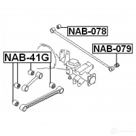 Сайлентблок FEBEST nab41g 3828305 XR4NG C 4056111010021 - Изображение 2