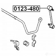 Стойка стабилизатора, тяга FEBEST 4056111021317 E31 3HSZ 0123480 3821209 - Изображение 2