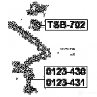 Стойка стабилизатора, тяга FEBEST ZT SNWY 3821207 0123430 4056111012506 - Изображение 2