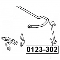 Стойка стабилизатора, тяга FEBEST 3821203 1KH 4KZ 0123302 4056111020839 - Изображение 2