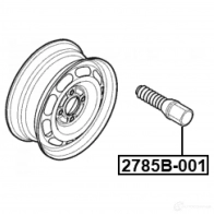 Шпилька колеса FEBEST 1440023413 2785B-001 PWP VNFW - Изображение 2