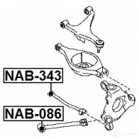 Сайлентблок FEBEST XLGA 2 4056111091075 nab343 3828280 - Изображение 2