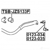Стойка стабилизатора, тяга FEBEST 0123035 4056111029054 9 EW0W6 3821194 - Изображение 2