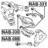 Сайлентблок FEBEST 3828268 nab331 R EA50V 4056111080628 - Изображение 2