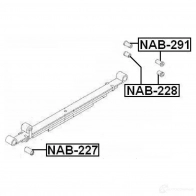 Втулка рессоры FEBEST nab291 4056111072951 3828246 D1 1DTU - Изображение 2