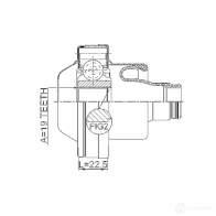 Шрус FEBEST 490218222 2711S80IISHA 7LRA S3X 4056111108124 - Изображение 2