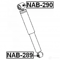 Втулка амортизатора FEBEST nab289 OCY OIW 3828244 4056111067049 - Изображение 2