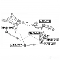 Сайлентблок FEBEST 3828242 NY30 HC 4056111064093 nab287 - Изображение 2