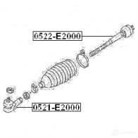 Рулевая тяга FEBEST 4056111066660 3823573 0522e2000 FXG HR - Изображение 2