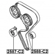 Натяжитель ремня ГРМ FEBEST 4056111095868 2587c2 FT D8D 84298315 - Изображение 2