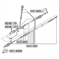 Рулевой наконечник FEBEST 4056111045016 3823565 S6F 1U2 0521mz6r - Изображение 2